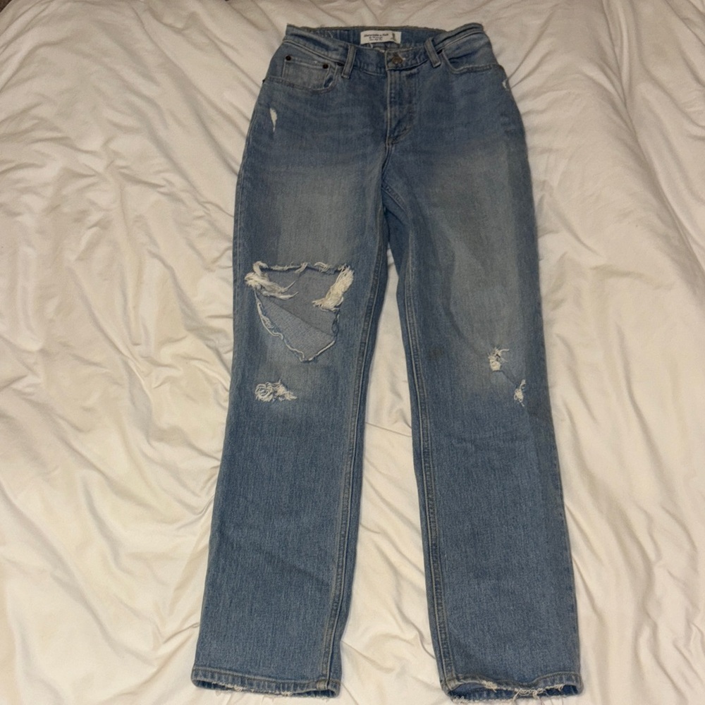 Abercrombie and Fitch 90’s straight ultra high rise jeans size 0